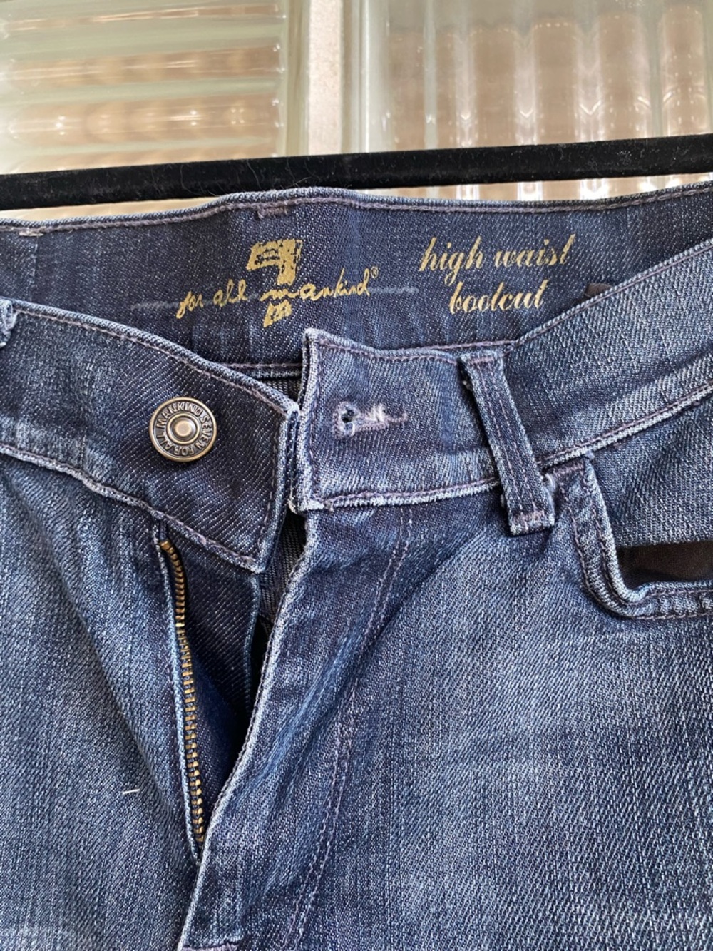 7 For All Mankind High Rise Boot Cut Jeans - Picture 2 of 5